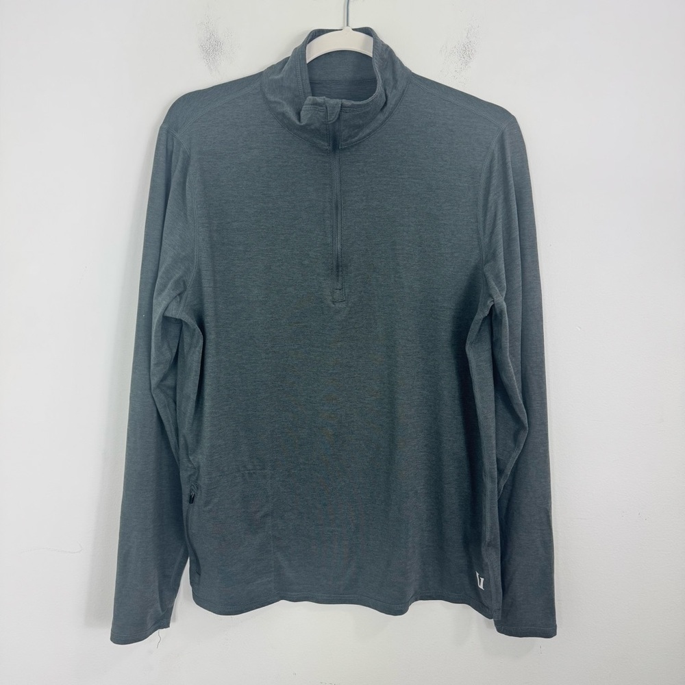 Vuori Ease Performance Half Zip Pullover Charcoal… - image 2